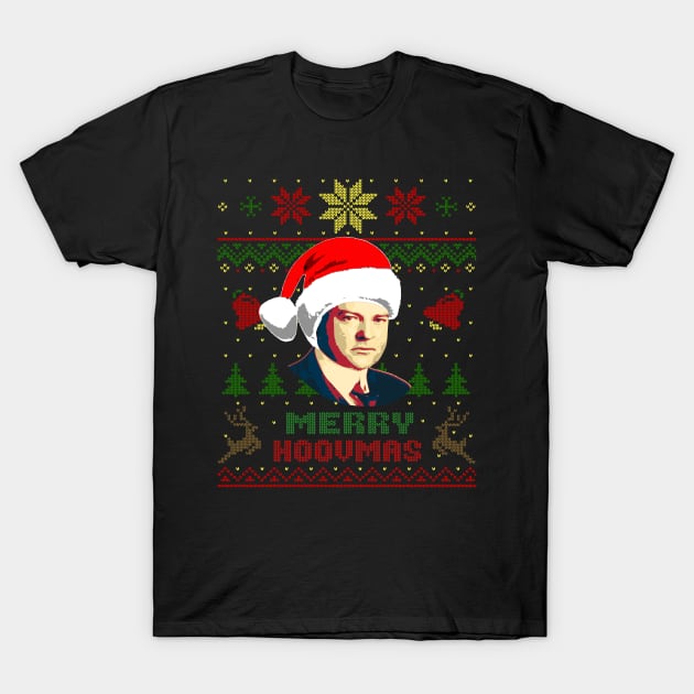 Herbert Hoover Merry Hoovmas Funny Christmas T-Shirt by Nerd_art